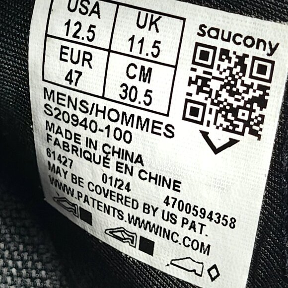 Saucony Endorphin Speed 4 Mens Size 12.5 Running Shoes Black Speckled S20940-100 - Picture 2 of 16